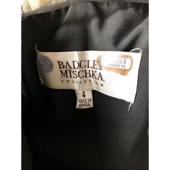 Badgley Mischka Midnight Swirl Gown Maxi Dress 4 - Picture 11 of 13